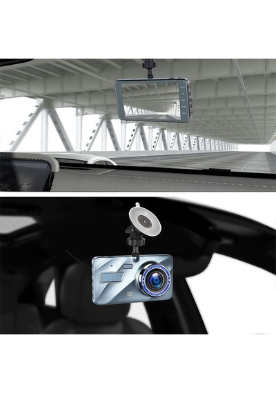 Exvol Araç İçi Yol Kayıt Kamera 4'' 1296p Fhd 1.8lens+park Kamera