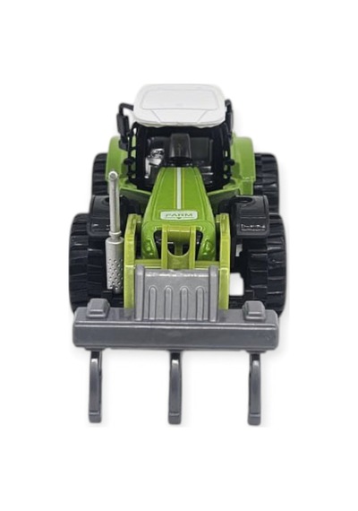 Farm Mini Oyuncak Traktör - 14 Cm Geniş Tomruk Yükleyici Çiftlik Aracı