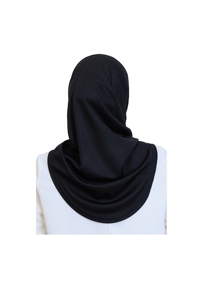 Modish Group Hazır Başörtü Pratik Tak Çıkart Kadın Günlük Şal Hafif Kırışmaya Dayanıklı Siyah