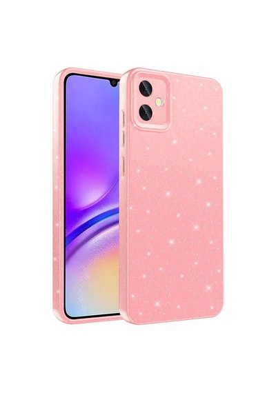 Galaxy Uyumlu A05 Kılıf Kamera Korumalı Simli Silikon Üstün Koruma Pazarplus Lila
