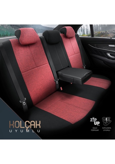 Otom Voyager Design Boyun ve Bel Destekli Ultra Konforlu Universal Koltuk Kılıfı Tam Set
