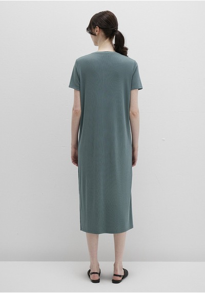Mavi - Tencel Tm Modal Yeşil Midi Elbise 1310777-71917 Yeşil