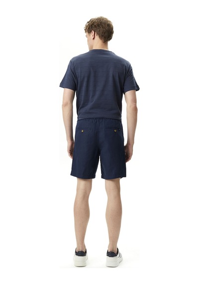 Nautica Nautıca Erkek Lacivert Classıc Fıt Bermuda Düz B45106t Lacivert