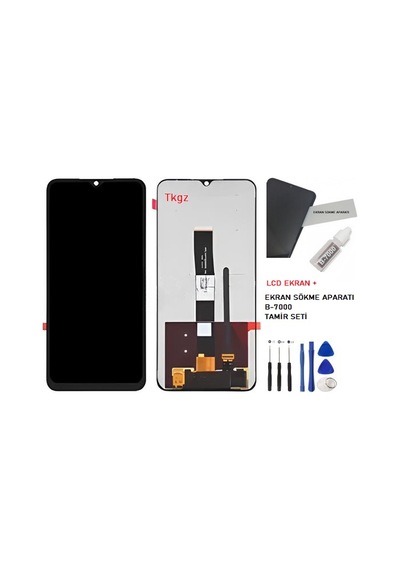 Tkgz - Xiaomi Redmi 9a Lcd Ekran Dokunmatik -a- Kalite + B-7000 + Tamir Seti