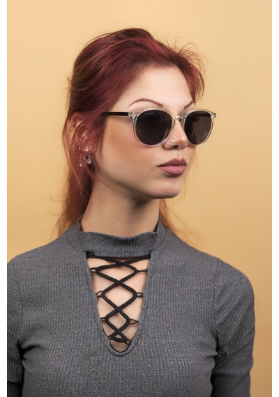 Fleur Unisex Crystal Smoked Güneş Gözlüğü Şeffaf - 296294878 Şeffaf