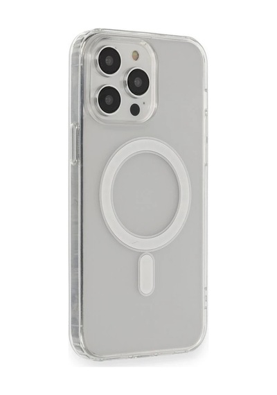 Newface Apple, Uyumlu iPhone 14 Pro Kılıf Matte Şeffaf Magneticsafe Glblseme - 50 - Şeffaf
