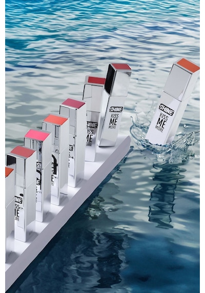 Flormar Shine Kiss Me More Uzun Süre Kalıcı & Parlak Bitişli Likit Ruj 004 Fall Rose