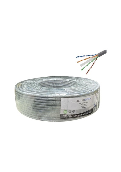 Cabcom Cat6 23awg 100mt Utp-lzsh Network Kablosu - Gri 305 Metre