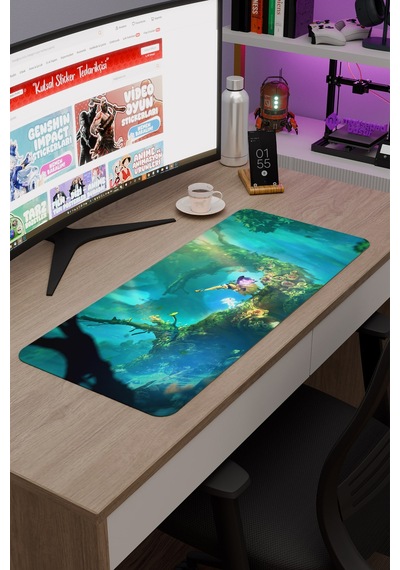 Ori And The Will Of The Wisps Dikişli Kauçuk Oyuncu Mousepad V3 - 70x30 Xl Gaming Mouse Pad