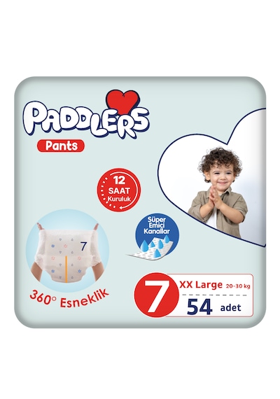 Külot Bebek Bezi 7 Numara (20-30 Kg) XX-Large 54 Adet - Ekstra Fırsat Paketi, Sızdırmaz