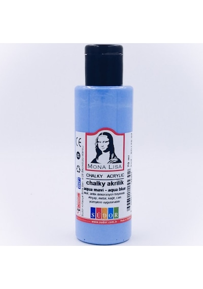 Mona Lisa Akrilik Boya Chalky 70 Ml Aqua Mavi Sd170-07 Çok Renkli