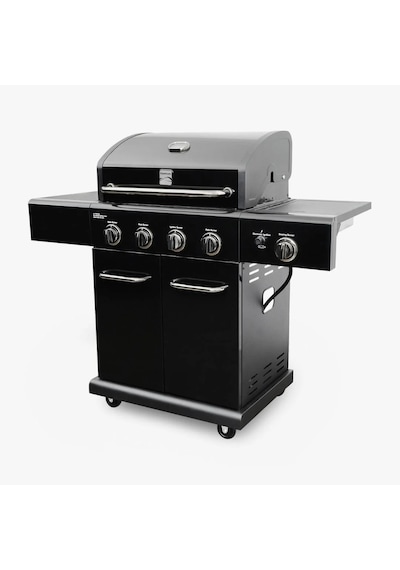 Kenmore Gazlı Barbekü 4 Ocaklı Siyah Siyah