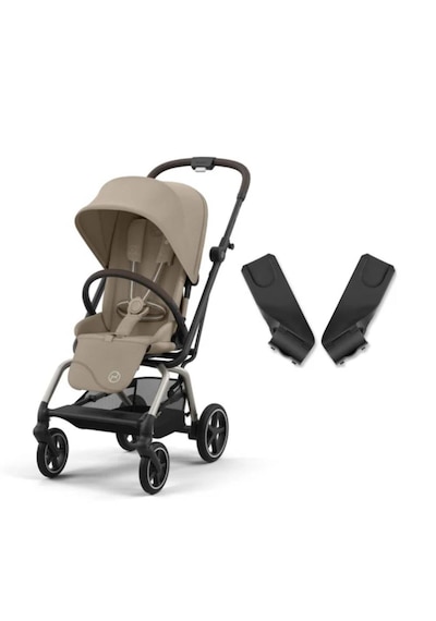 Eezy S Twist+2 360 Almond Beige + Ana Kucağı Adaptörü