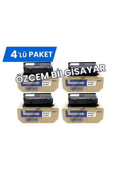Utax Pk-3013/pk-6031 P-4531/p-4536/p-5536 Uyumlu Siyah Toner -4 Lüi -paket -japon Toner