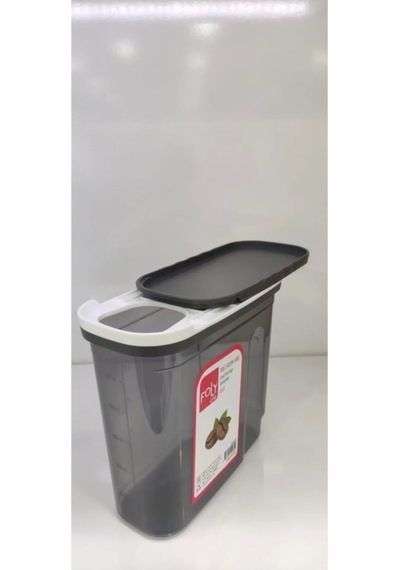 1.8 Litre Poly Erzak Saklama Kabı Kızaklı Kapak Royaleks-bnm-0650 Çok Renkli
