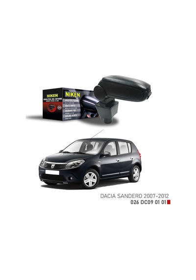 Niken Araca Özel Kolçak Dacıa Sandero 2007 - 2012 Arası Siyah