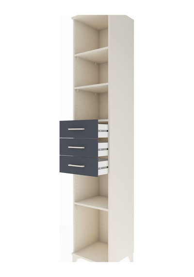 Hyperion Dolap 4 Raflı 3 Çekmeceli 44x44x243 Aytaşı-antrasit Aytası Hyperion Dolap 4 Raflı 3 Çekmeceli 44x44x243 Aytaşı-antrasit Aytası
