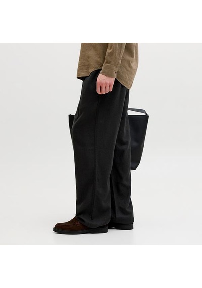 Jack&jones Bill Andros Vis Linen Blend Jogger Erkek Siyah Pantolon