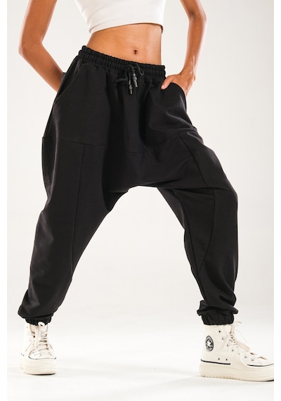 Cocopelli Siyah Harem Jogger Pantolon Coc1143 Siyah