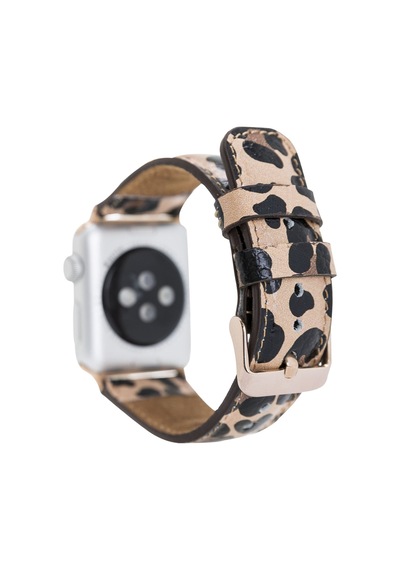 Apple Watch Uyumlu Deri Kordon 42-44-45mm Leopar Ne Diğer