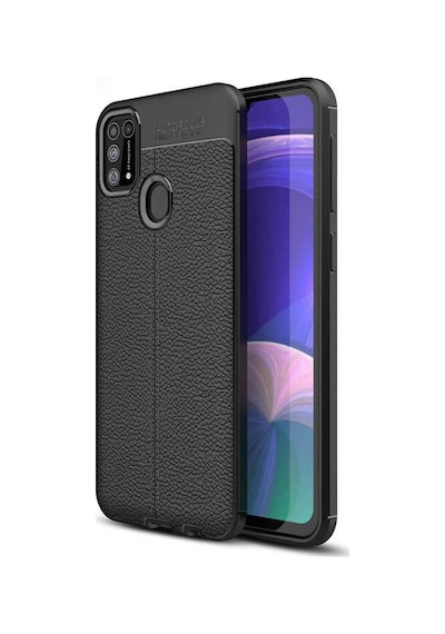 Samsung Uyumlu Galaxy M31 Kılıf Zore Niss Silikon Kapak-Siyah