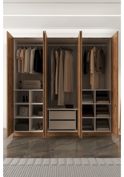 Aeka Ae-2191 Hisar Aynalı 6 Kapaklı Çok Bölmeli Askılı Ve Raflı Geniş Hacimli Gardırop 210x210 Cm Atlantik Çam - Atlantik Çam Aeka Ae-2191 Hisar Aynalı 6 Kapaklı Çok Bölmeli Askılı Ve Raflı Geniş Hacimli Gardırop 210x210 Cm Atlantik Çam - Atlantik Çam