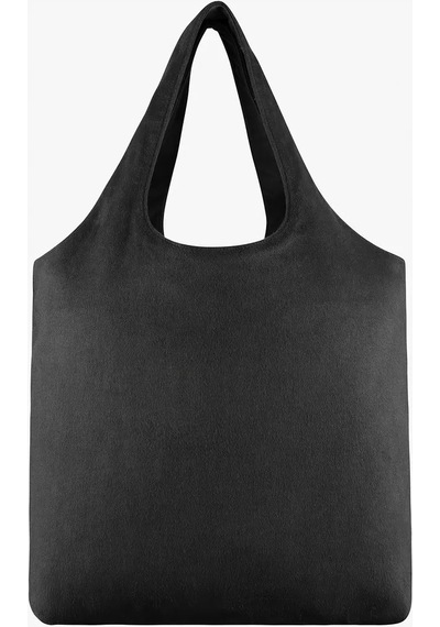A.p.c Ninon Unisex Lüks Yün Kaşmir Karışımlı Yatay Tote Çanta Spor Çanta Siyah