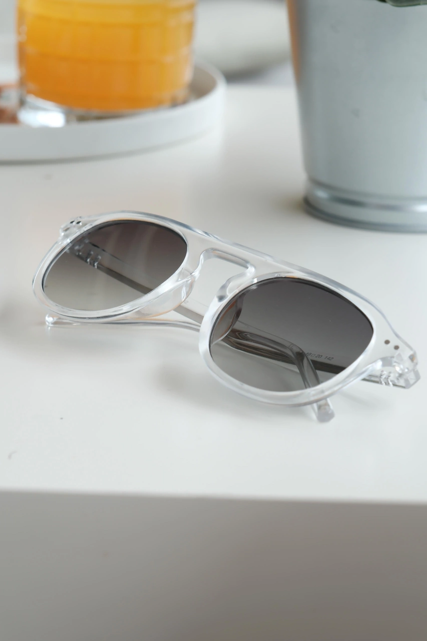 Royal Eyewear Re1107 Transparan Yeşil Güneş Gözlüğü Siyah - Mavi