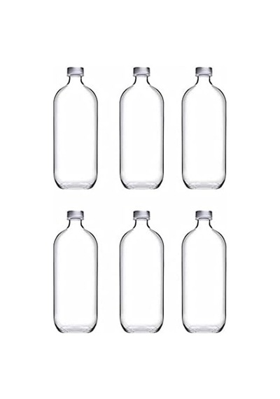 Paşabahçe 80356 Iconic Bottle Şişe 1 Lt. - 6 Adet Çok Renkli