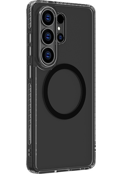 Galaxy S26 Ultra Kılıf M-safe Uyumlu Airbag Tasarımlı Amazingthing Titan Mag Case Serisi Kapak Siyah Siyah