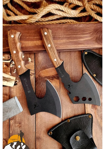 Outdoor Balta 2'li Kamp Baltası Nacak Budama Baltası Ahşap Sap X