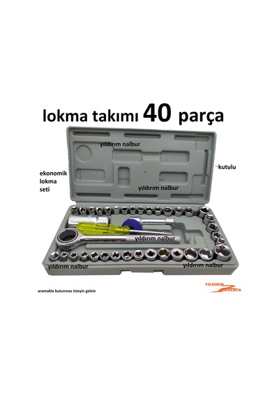 Lokma Takımı 40 Parça 1/4 Lokma Seti Anahtar Takımı