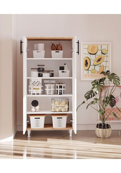 Makbulce Nazlı Çok Amaçlı Dolap Beyaz 130 X 60 Beyaz