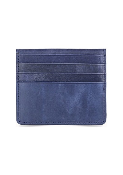 Guard Leather Guard Antik Lacivert Patlı Tasarım Deri Kartlık Çok Renkli