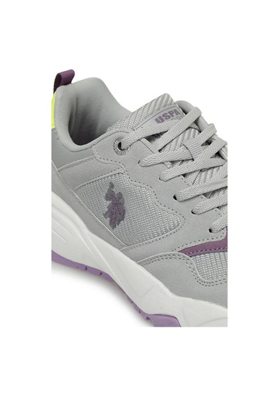 U.s. Polo Assn. Senseı Wmn 3pr Bağcıklı Phlon Taban Kadın Sneaker Gri Gri