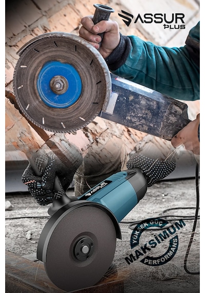 Assur ASR329 2200 W Metal Şanzıman 230 MM Büyük Spiral Taşlama