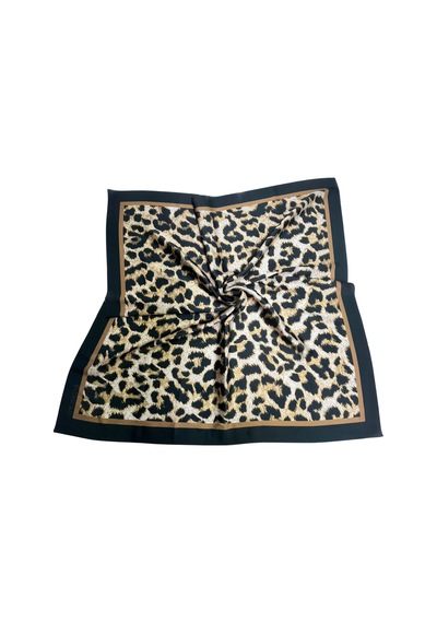 Tarzını Seç Desenli Fular Leopar Estacraft Şal Bandana 70x70cm