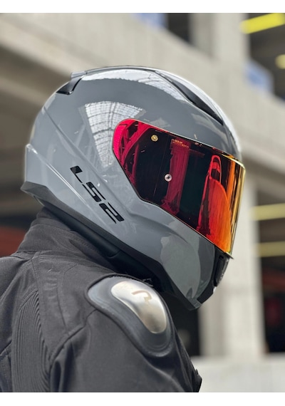 Ls2 Rapid 2 Race Nardo Gri Kask + Şeffaf Vizör Çok Renkli
