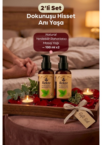 Natural Masaj Yağı 100 Ml 2 Li Set Doğal, Aromaterapi Etkili Ve Cilt Besleyici Bakım Yağı - 744666009