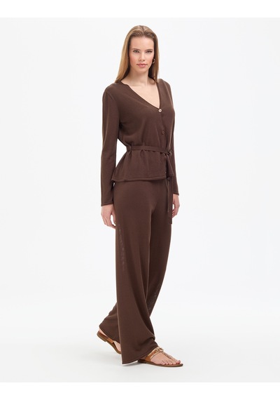 Pierre Cardin Kadın Kahverengi Pantolon Triko 50324029-vr029