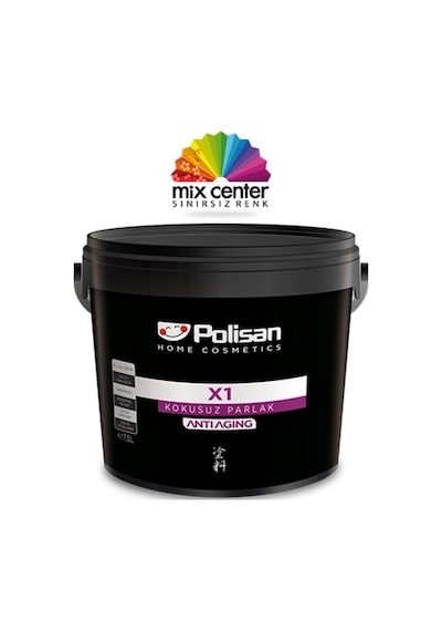 Polisan X1 Anti Aging Kokusuz Parlak Beyaz 2.5 L Polisan X1 Anti Aging Kokusuz Parlak Beyaz 2.5 L