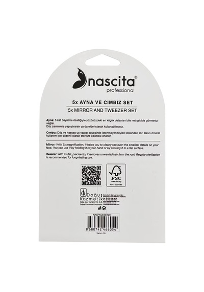 Nascita Professional 5x Vakumlu Ayna Ve Cımbız Seti Nasfaceset20