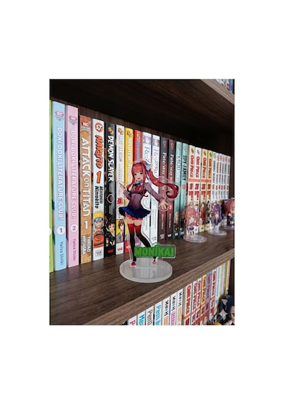 Owl Bag Doki Doki Literatüre Club Monika Karakteri Desenli Tasarım Acrlyic Pleksi Figür 10 Cm