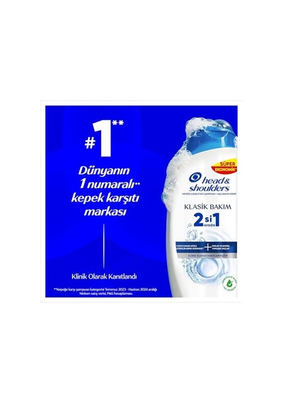 Shoulders Klasik Bakım 2'si 1 Arada Kepeğe Karşı Etkili Şampuan 625ml