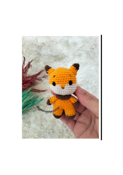 Amigurumi Minik Tilki Anahtarlık 90271698