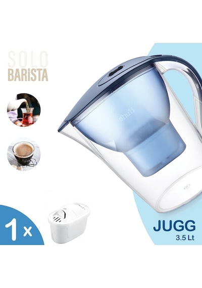 Jugg 3.5 Litre Su Arıtma Sürahisi + 1 Adet Filtre