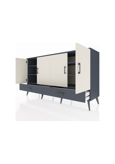 Hyperion Konsol 6 Raflı 2 Çekmeceli 4 Kapaklı 176x44x99 Antrasit-aytaşı/antrasit Antrasıt/aytası - Antrasıt Hyperion Konsol 6 Raflı 2 Çekmeceli 4 Kapaklı 176x44x99 Antrasit-aytaşı/antrasit Antrasıt/aytası - Antrasıt