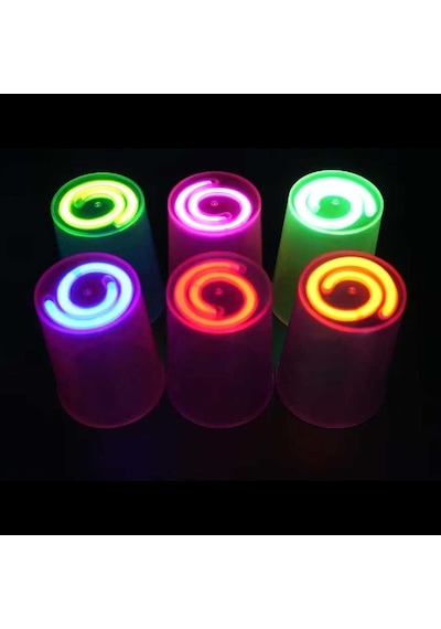 Karanlıkta Yanan Gece Işığı Mega Glow Bardaklar 8 Adet 8.5 X 10.5 Cm Diğer