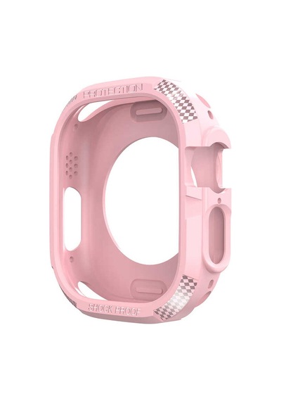 Watch Ultra 49mm Silikon Tpu Kasa Koruyucu Ardx Watch Gard 17 - Pembe