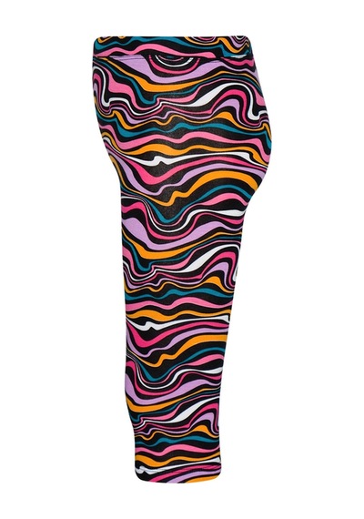 Lovetti Kız Çocuk Colorful Waves Desen Kapri 1521 Çok Renkli